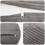 vidaXL Poťah na podložku 6 pcs HEERLEN Svetlosivá Ø 15 x 40 cm – Obrázok 5