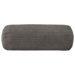 vidaXL Poťah na podložku 6 pcs HEERLEN Tmavosivá Ø 15 x 40 cm manšestr – Obrázok 3