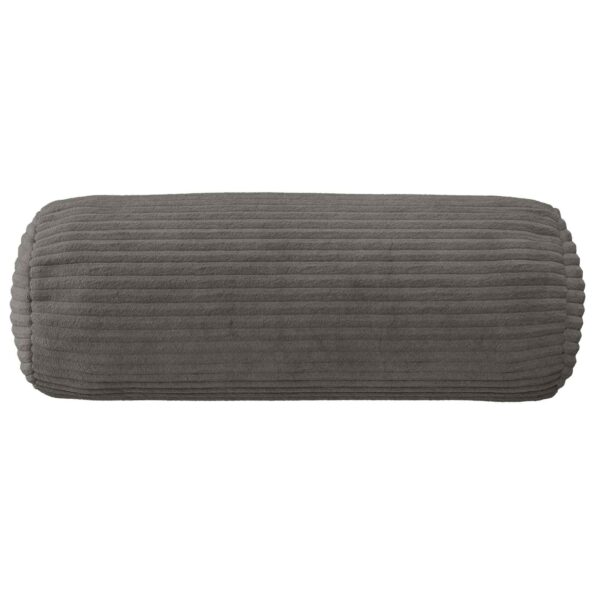 vidaXL Poťah na podložku 6 pcs HEERLEN Tmavosivá Ø 15 x 40 cm manšestr – Obrázok 3