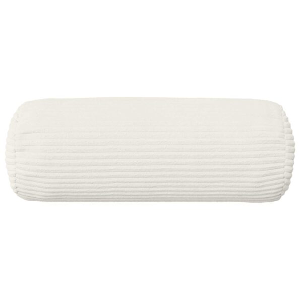 vidaXL Poťah na podložku 2 pcs HEERLEN Krémová Ø 15 x 40 cm manšestr – Obrázok 3