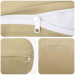 vidaXL Poťah na podložku 2 pcs HEERLEN Béžová Ø 15 x 40 cm Polyester – Obrázok 7