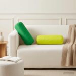 vidaXL Poťah na podložku 6 pcs HEERLEN Žiarivá zelená Ø 15 x 40 cm