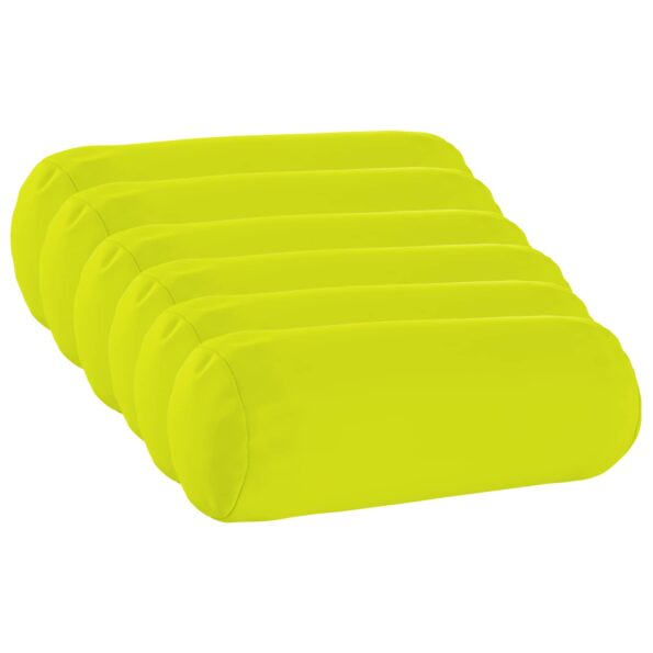 vidaXL Poťah na podložku 6 pcs HEERLEN Žiarivá zelená Ø 15 x 40 cm – Obrázok 2