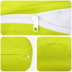 vidaXL Poťah na podložku 6 pcs HEERLEN Žiarivá zelená Ø 15 x 40 cm – Obrázok 7