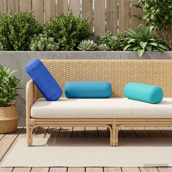 vidaXL Poťah na podložku 6 pcs HEERLEN Královská modrá Ø 15 x 40 cm – Obrázok 3