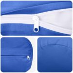 vidaXL Poťah na podložku 6 pcs HEERLEN Královská modrá Ø 15 x 40 cm – Obrázok 7