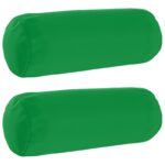 vidaXL Poťah na podložku 2 pcs HEERLEN Zelená Ø 15 x 40 cm Polyester – Obrázok 2