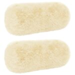 vidaXL Poťah na podložku 2 pcs HEERLEN Krémová Ø 15 x 40 cm PV fleece – Obrázok 2