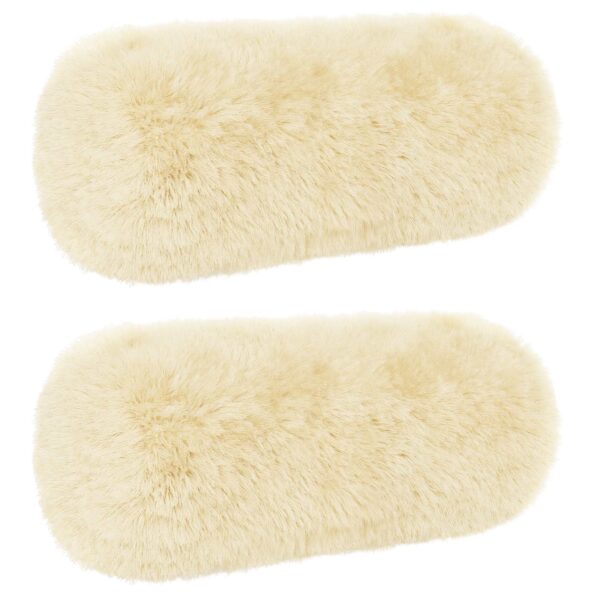 vidaXL Poťah na podložku 2 pcs HEERLEN Krémová Ø 15 x 40 cm PV fleece – Obrázok 2