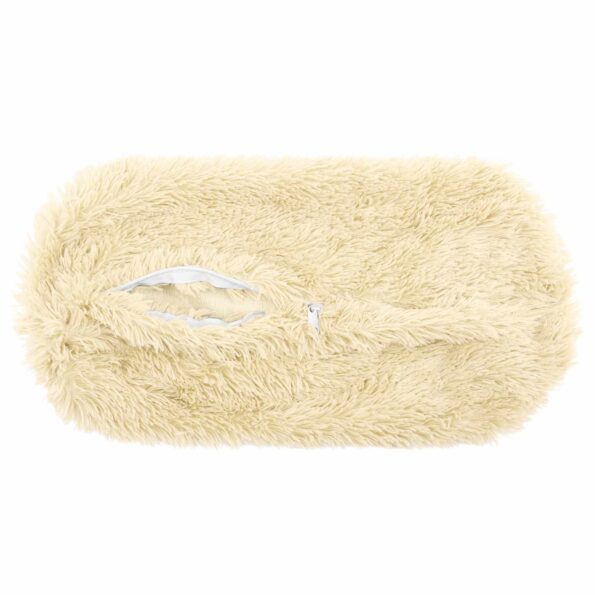 vidaXL Poťah na podložku 2 pcs HEERLEN Krémová Ø 15 x 40 cm PV fleece – Obrázok 5