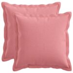 vidaXL Podložka s vankúšom HOUTEN 2 ks Ružová Falošný ľan