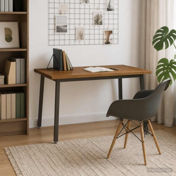 vidaXL 90 x 55 x 75 cm Pevné akáciové drevo Prírodná a kávová – Obrázok 3