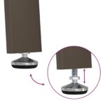 vidaXL 90 x 55 x 75 cm Pevné akáciové drevo Prírodná a kávová – Obrázok 9