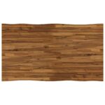 vidaXL 140 x 80 x 75 cm Pevné akáciové drevo Prírodná a biela – Obrázok 6