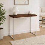 vidaXL Obdĺžnikový stôl 90 x 50 x 3,5 cm Obdĺžnikový Tmavohnedá