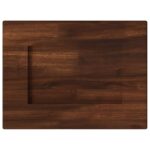 vidaXL Obdĺžnikový stôl 90 x 50 x 3,5 cm Obdĺžnikový Tmavohnedá – Obrázok 4