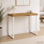 vidaXL Obdĺžnikový stôl 90 x 50 x 3,5 cm Obdĺžnikový Biela