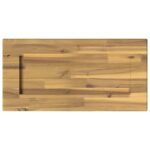 vidaXL Obdĺžnikový stôl 90 x 50 x 3,5 cm Obdĺžnikový Biela – Obrázok 4