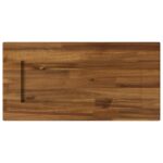 vidaXL Obdĺžnikový stôl 90 x 50 x 3,5 cm Obdĺžnikový Prírodná – Obrázok 5
