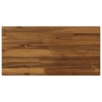 vidaXL Obdĺžnikový stôl 90 x 50 x 3,5 cm Obdĺžnikový Prírodná – Obrázok 6