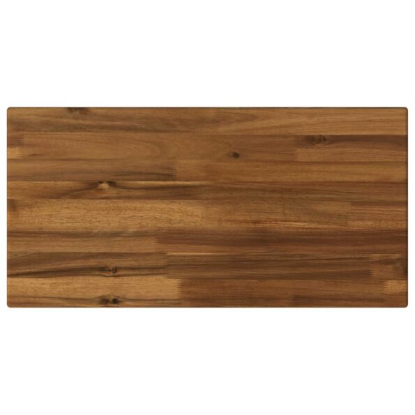 vidaXL Obdĺžnikový stôl 90 x 50 x 3,5 cm Obdĺžnikový Prírodná – Obrázok 6