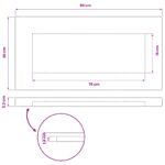 vidaXL Obdĺžnikový stôl 90 x 30 x 3 cm Obdĺžnikový – Obrázok 8
