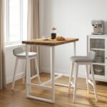 vidaXL Obdĺžnikový stôl 90 x 50 x 3,5 cm Obdĺžnikový Biela
