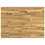 vidaXL Obdĺžnikový stôl 90 x 50 x 3,5 cm Obdĺžnikový Biela – Obrázok 2