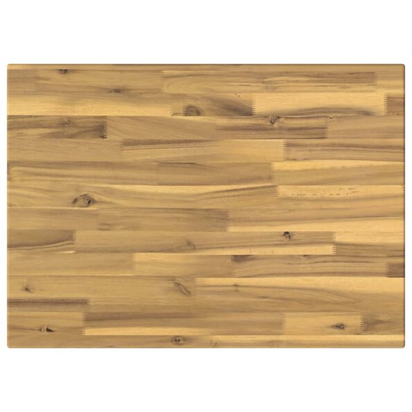vidaXL Obdĺžnikový stôl 90 x 50 x 3,5 cm Obdĺžnikový Biela – Obrázok 2