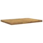 vidaXL Obdĺžnikový stôl 90 x 50 x 3,5 cm Obdĺžnikový Biela – Obrázok 3