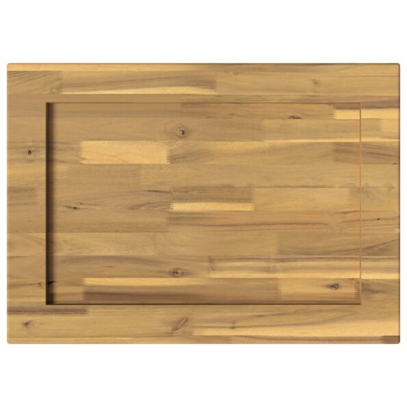 vidaXL Obdĺžnikový stôl 90 x 50 x 3,5 cm Obdĺžnikový Biela – Obrázok 5