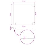 vidaXL Obdĺžnikový stôl 80 x 70 x 3 cm Obdĺžnikový – Obrázok 8