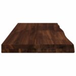 vidaXL Obdĺžnikový stôl 90 x 50 x 3,5 cm Obdĺžnikový Tmavohnedá – Obrázok 3