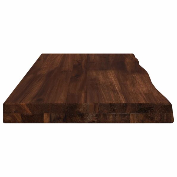 vidaXL Obdĺžnikový stôl 90 x 50 x 3,5 cm Obdĺžnikový Tmavohnedá – Obrázok 3