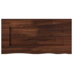 vidaXL Obdĺžnikový stôl 90 x 50 x 3,5 cm Obdĺžnikový Tmavohnedá – Obrázok 4
