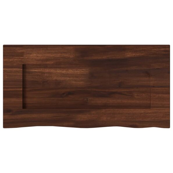 vidaXL Obdĺžnikový stôl 90 x 50 x 3,5 cm Obdĺžnikový Tmavohnedá – Obrázok 4