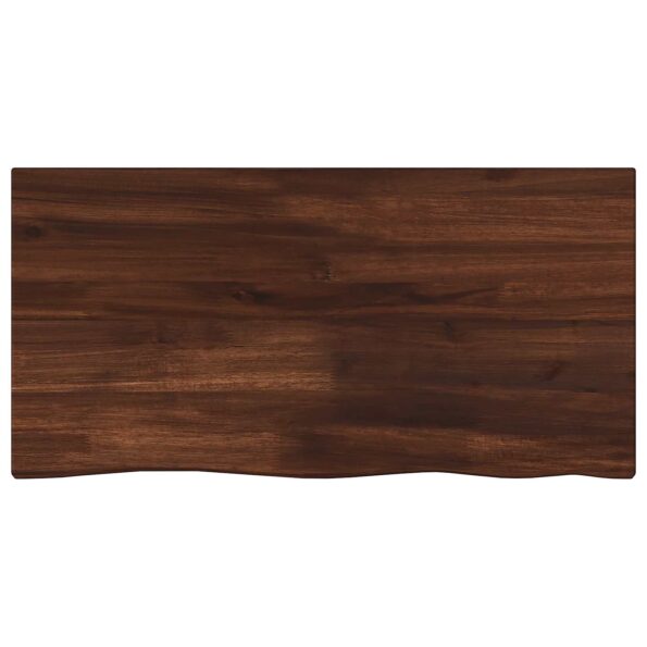 vidaXL Obdĺžnikový stôl 90 x 50 x 3,5 cm Obdĺžnikový Tmavohnedá – Obrázok 5