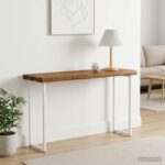 vidaXL Obdĺžnikový stôl 90 x 50 x 3,5 cm Obdĺžnikový Prírodná