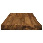 vidaXL Obdĺžnikový stôl 90 x 50 x 3,5 cm Obdĺžnikový Prírodná – Obrázok 3