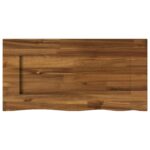 vidaXL Obdĺžnikový stôl 90 x 50 x 3,5 cm Obdĺžnikový Prírodná – Obrázok 4