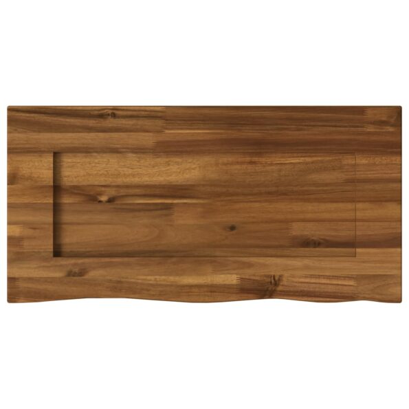 vidaXL Obdĺžnikový stôl 90 x 50 x 3,5 cm Obdĺžnikový Prírodná – Obrázok 4