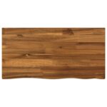 vidaXL Obdĺžnikový stôl 90 x 50 x 3,5 cm Obdĺžnikový Prírodná – Obrázok 5