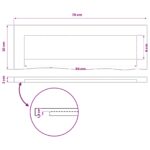 vidaXL Obdĺžnikový stôl 90 x 50 x 3,5 cm Obdĺžnikový Prírodná – Obrázok 9