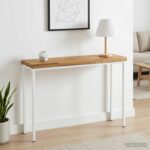 vidaXL Obdĺžnikový stôl 90 x 50 x 3,5 cm Obdĺžnikový Biela