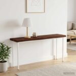 vidaXL Obdĺžnikový stôl 90 x 50 x 3,5 cm Obdĺžnikový Tmavohnedá