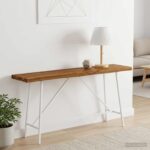vidaXL Obdĺžnikový stôl 90 x 50 x 3,5 cm Obdĺžnikový Prírodná