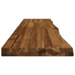 vidaXL Obdĺžnikový stôl 90 x 50 x 3,5 cm Obdĺžnikový Prírodná – Obrázok 3