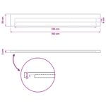 vidaXL Obdĺžnikový stôl 90 x 50 x 3,5 cm Obdĺžnikový Prírodná – Obrázok 9