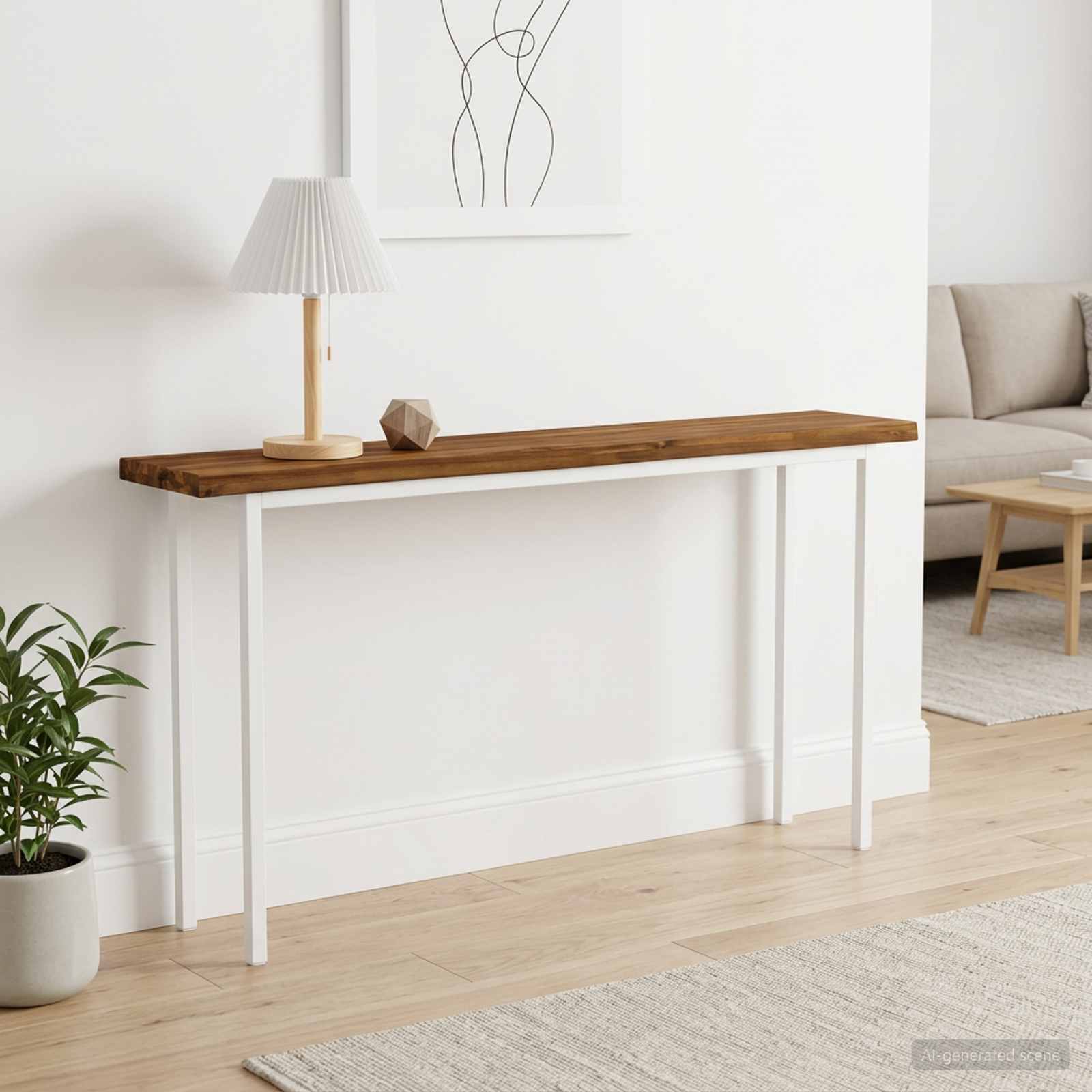 938420_1.jpg vidaXL Obdĺžnikový stôl 90 x 50 x 3,5 cm Obdĺžnikový Prírodná – Obrázok 1