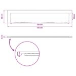 vidaXL Obdĺžnikový stôl 90 x 50 x 3,5 cm Obdĺžnikový Prírodná – Obrázok 9